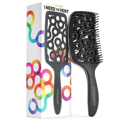 Vent Brush, szczotka do włosów, czarna