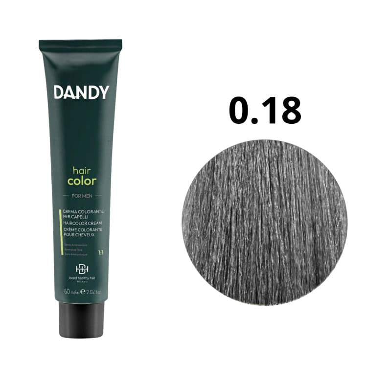 Hair Color, krem koloryzujący Cover 0.18, świetlisty srebrny