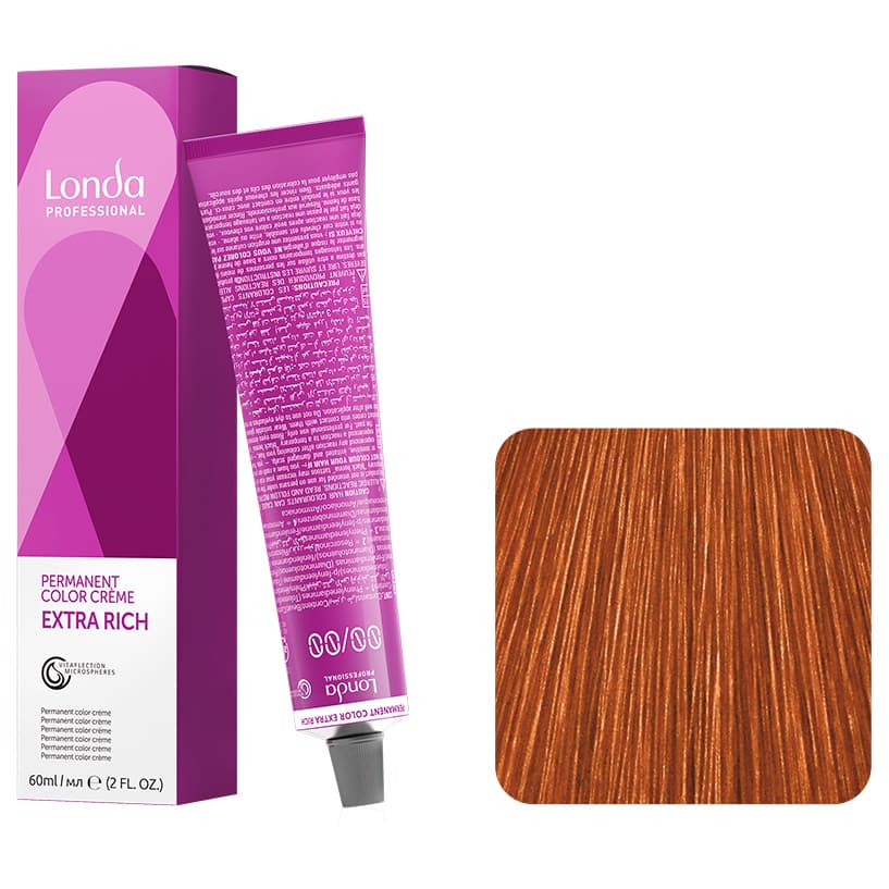 Londa Color Permanent, farba do włosów, 7/43