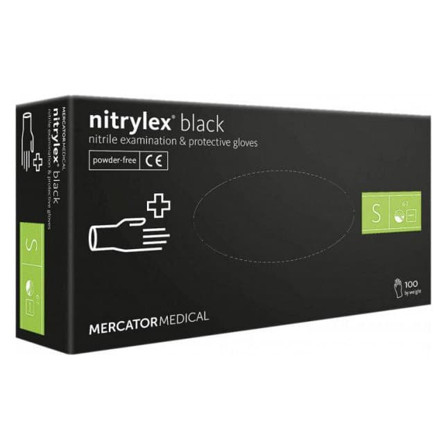 Nitrylex Black, rękawiczki nitrylowe, czarne