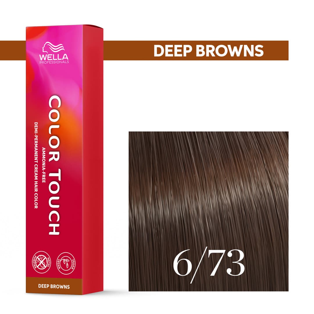Wella Color Touch, krem tonujący bez amoniaku, 6/73
