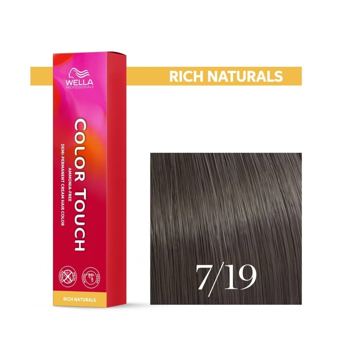 Wella Color Touch, krem tonujący bez amoniaku, 7/19
