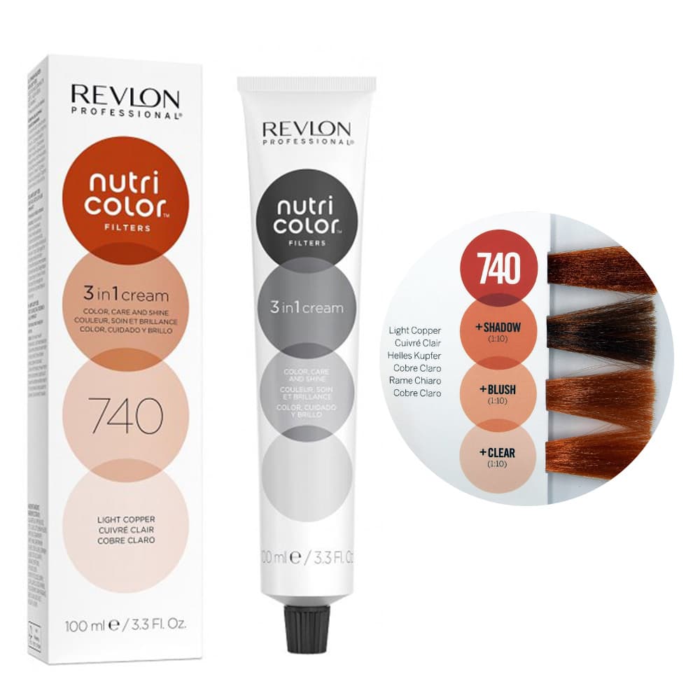 Revlon Nutri Color Filters, maska koloryzująca bez amoniaku, miedziany, tuba