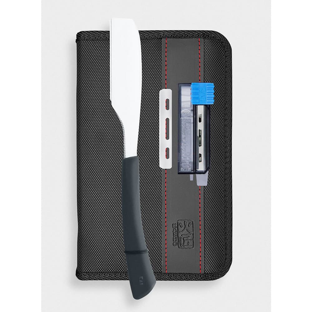 Zestaw Barbera Kasho, brzytwa prosta + wymienne ostrza + etui