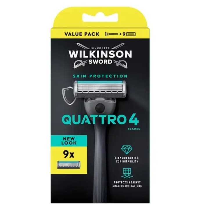 Quattro 4 Skin Protection maszynka do golenia z 4 ostrzami i 9 wkładów