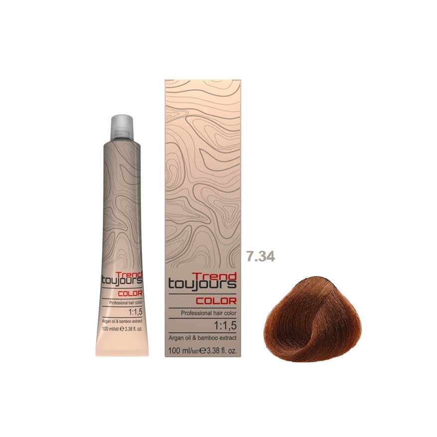 Professional Color Care, farba do włosów, 7.34