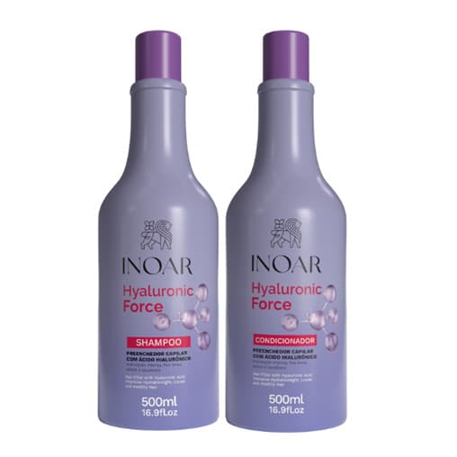 Hyaluronic Force Duo, zestaw intensywnie nawilżający do włosów, szampon + odżywka