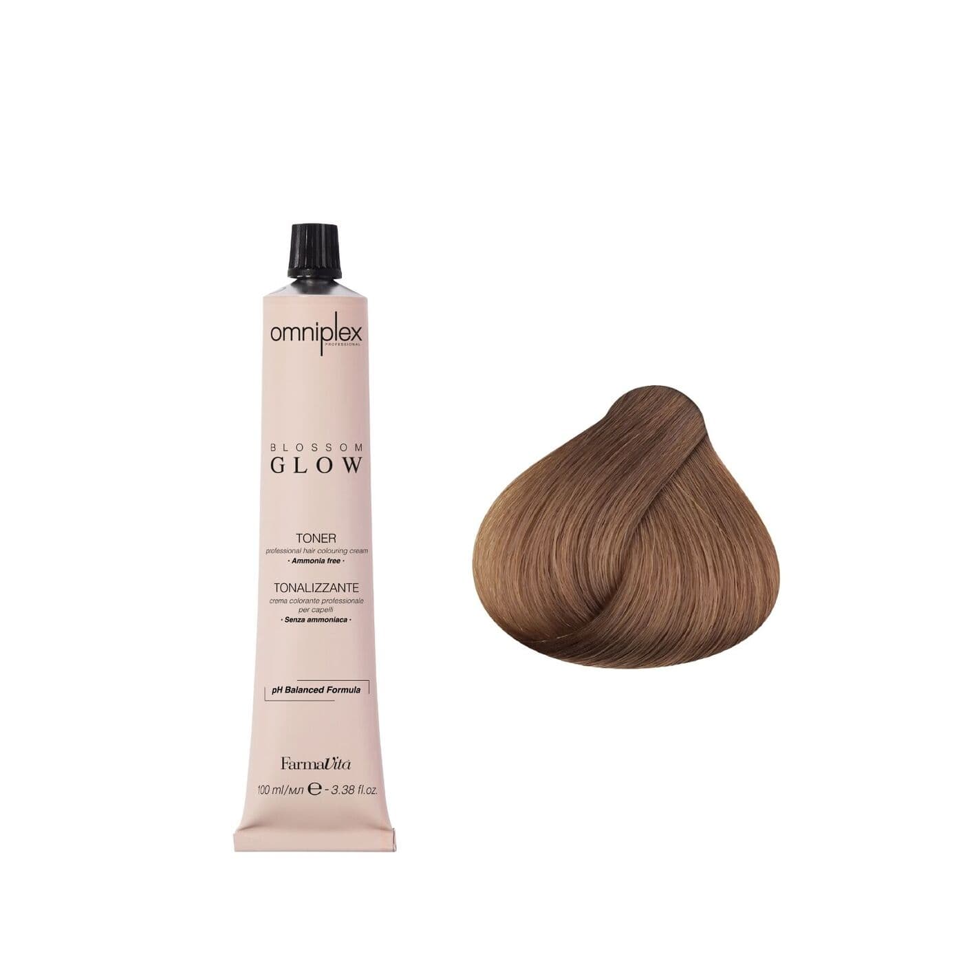 Toner Omniplex Blossom Glow Milk Chocolate, toner do włosów bez amoniaku, czekoladowy