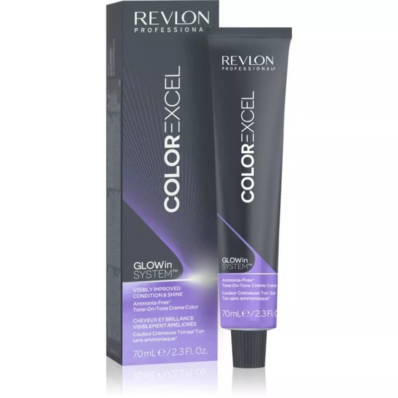 Revlon Color Excel, farba do włosów koloryzacja ton w ton, 7.41