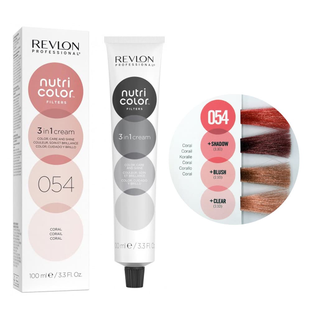 Revlon Nutri Color Filters, maska koloryzująca bez amoniaku, koralowy, tuba