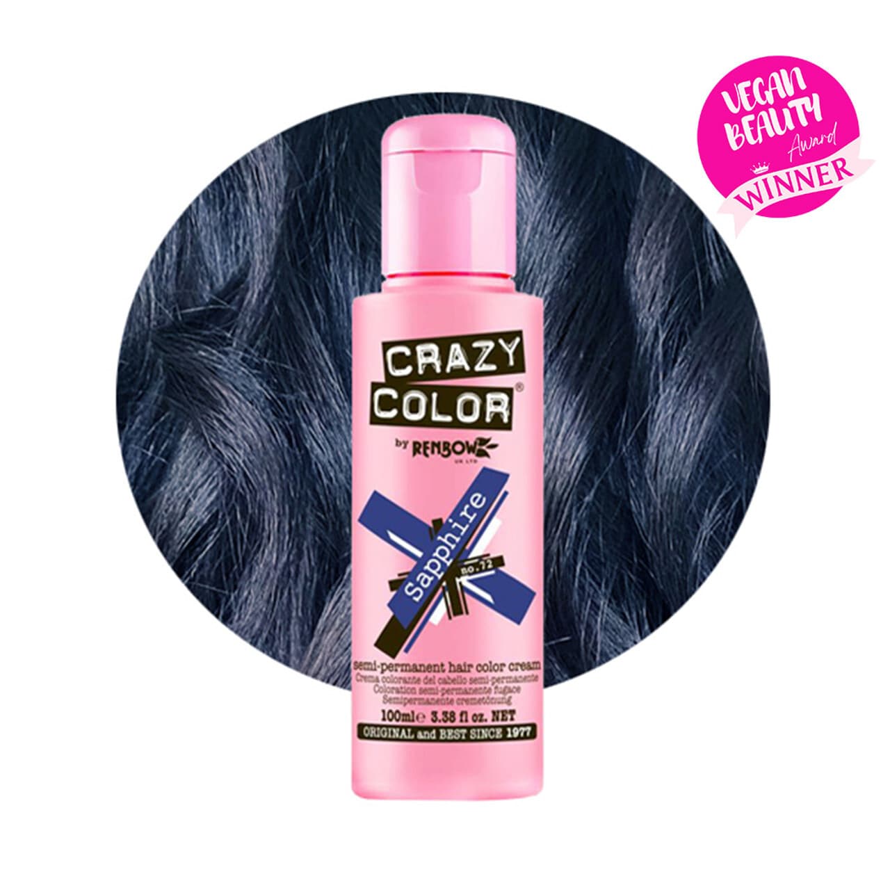 Color, toner odżywczy do włosów, Sapphire – szafir, nr 72