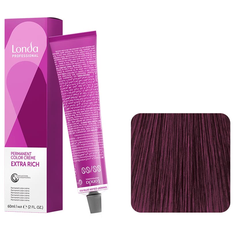 Londa Color Permanent, farba do włosów, 4/65