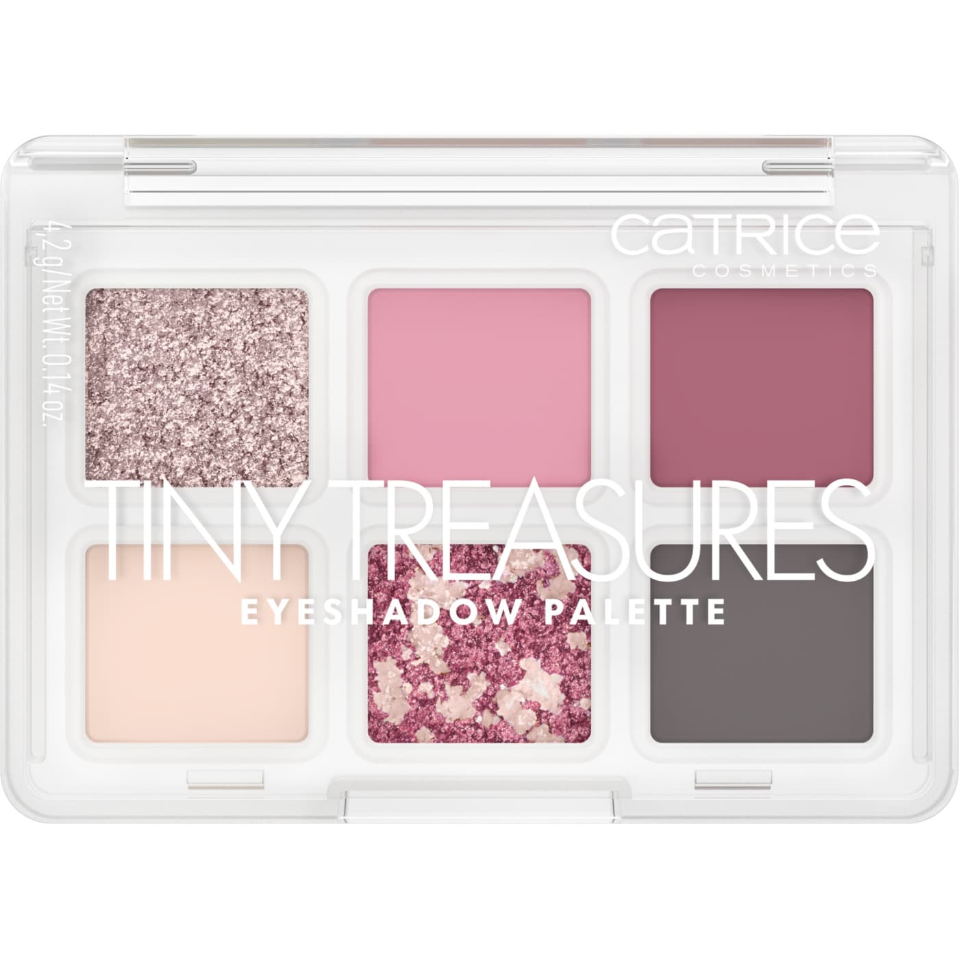 Tiny Treasures Eyeshadow Palette, mini paleta cieni do powiek, 020 Wild Berry