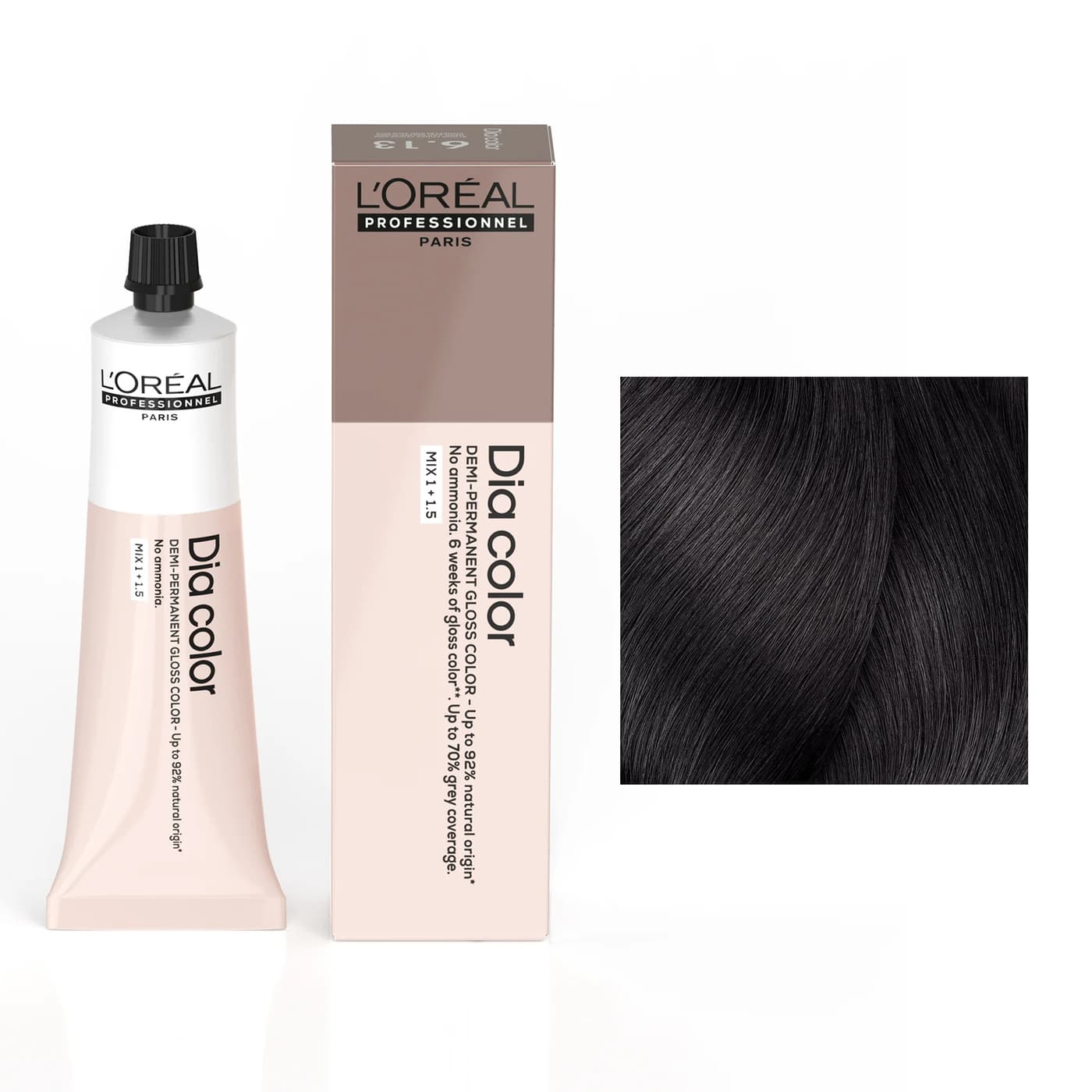 Professionnel Dia Color koloryzacja ton w ton 6.12 ciemny blond popielato-opalizujący