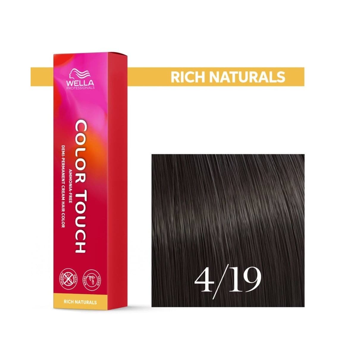 Wella Color Touch, krem tonujący bez amoniaku, 4/19