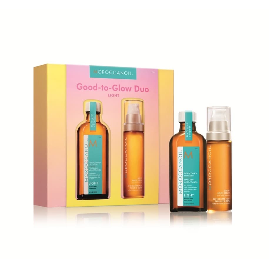 Good-to-Glow Duo, zestaw do pielęgnacji ciała i włosów, kuracja + serum