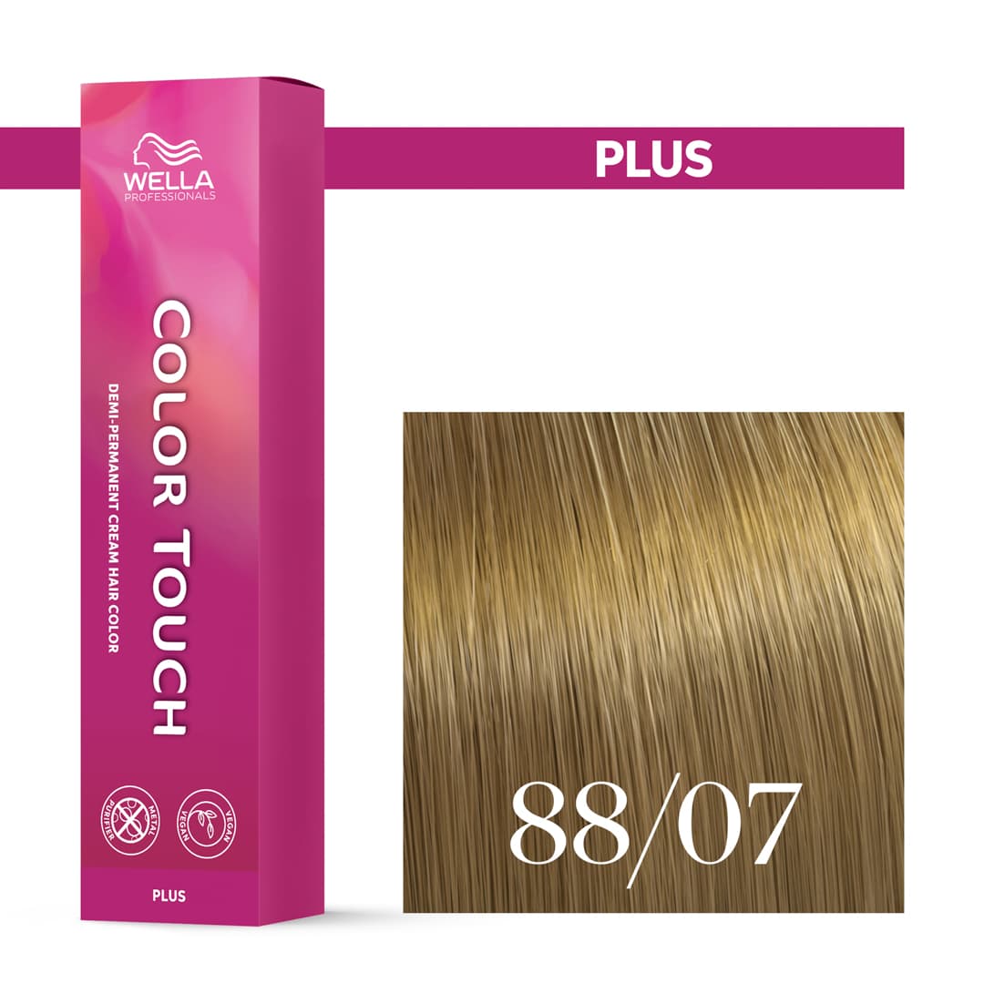 Wella Color Touch Plus, intensywny krem tonujący, 88/07