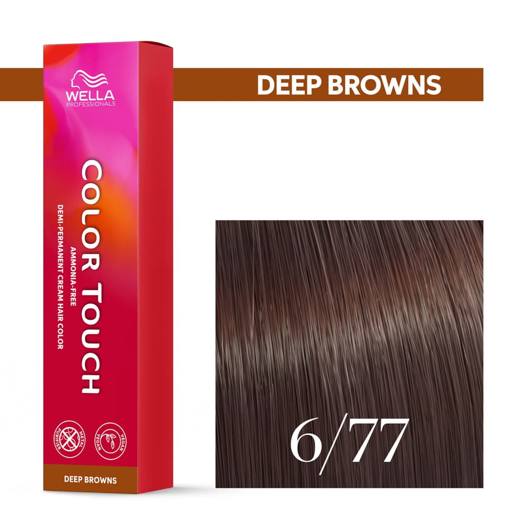 Wella Color Touch, krem tonujący bez amoniaku, 6/77