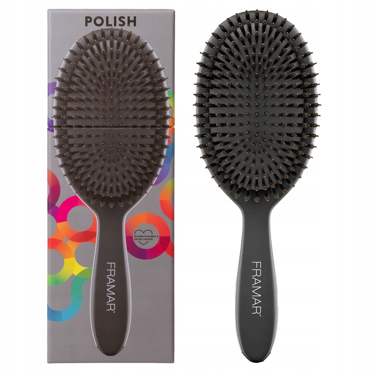 Polish Brush, szczotka do włosów, czarna