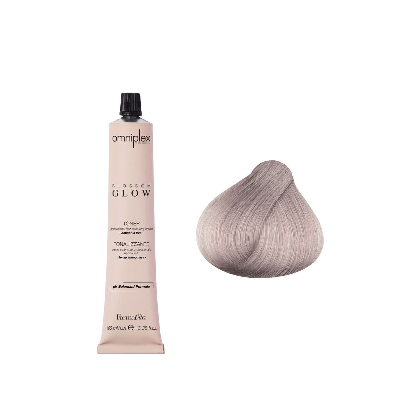 Toner Omniplex Blossom Glow Ice Irise, toner do włosów bez amoniaku, lodowy irise