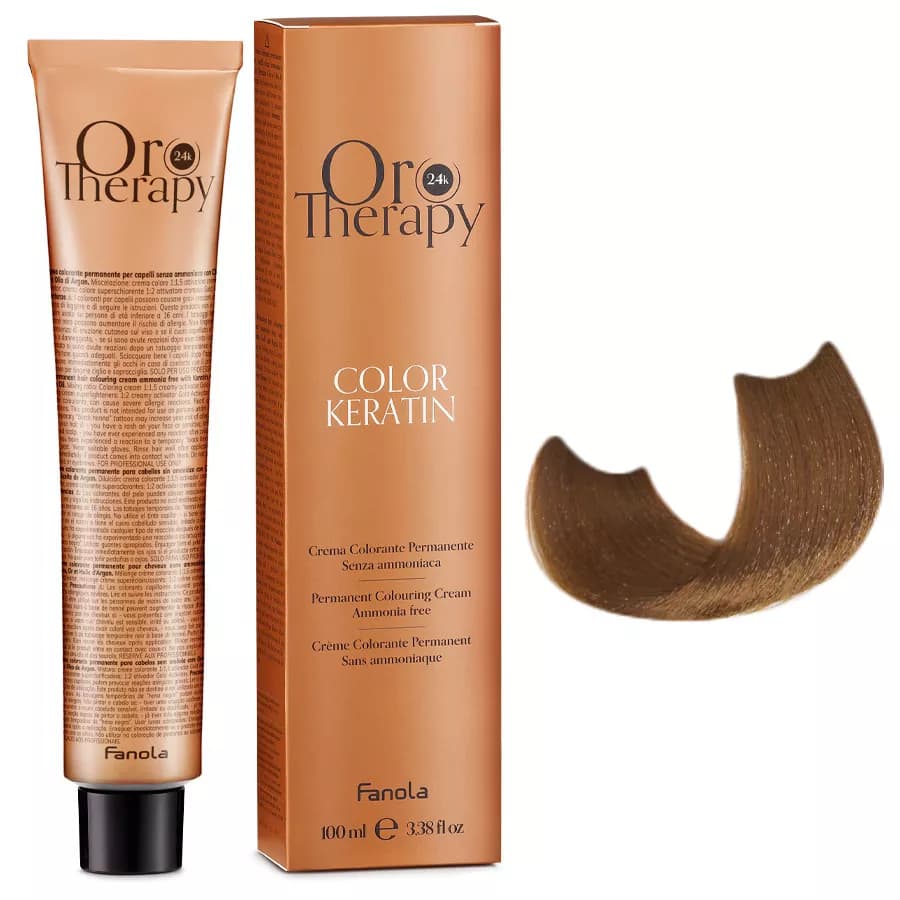 ORO THERAPY COLOR KERATIN Farba do włosów bez amoniaku - 7.34