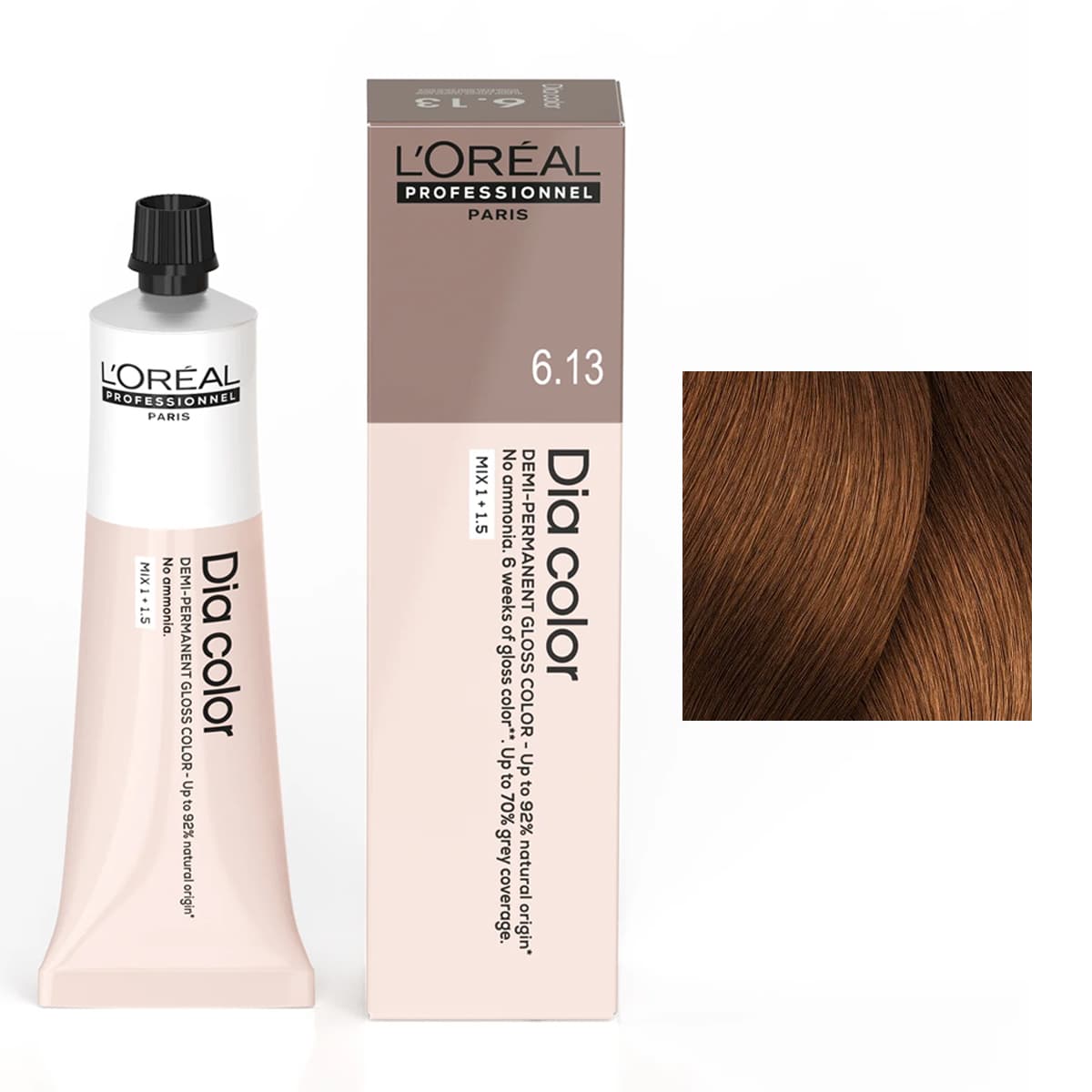 Loreal Dia Color, koloryzacja ton w ton, 6.34