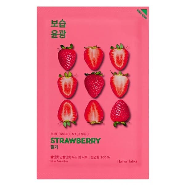 Pure Essence - Strawberry, maseczka na płachcie