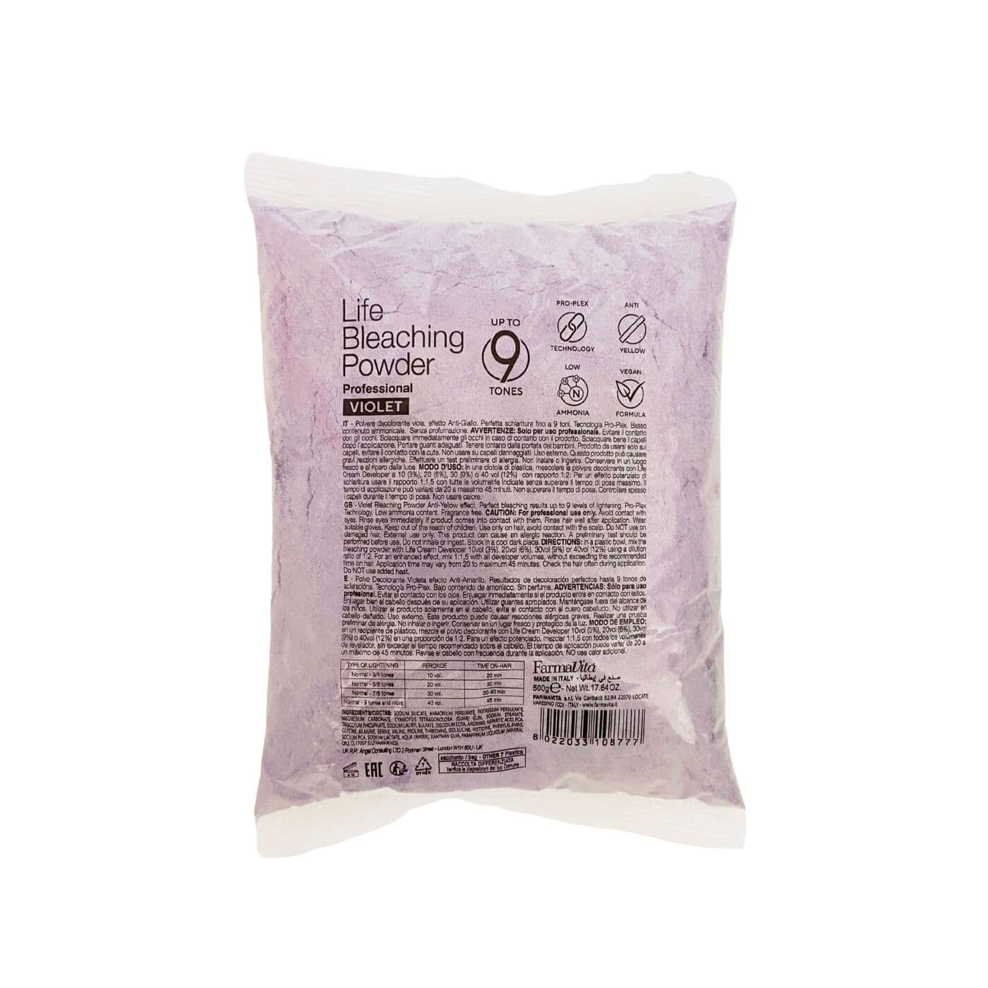 Life Bleaching Powder Violet, rozjaśniacz, proszek rozjaśniający, fioletowy