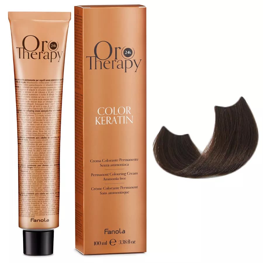ORO THERAPY COLOR KERATIN Farba do włosów bez amoniaku - 5.3