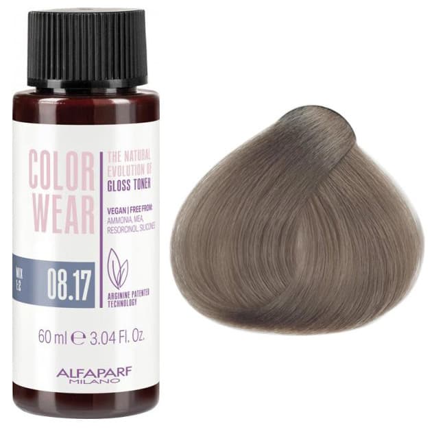 Color Wear Gloss, toner do włosów bez amoniaku,, 8.17