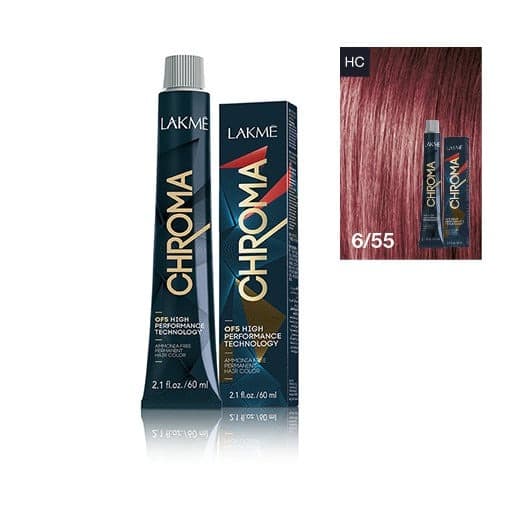 Chroma, farba do włosów o łagodnej formule, 6/55