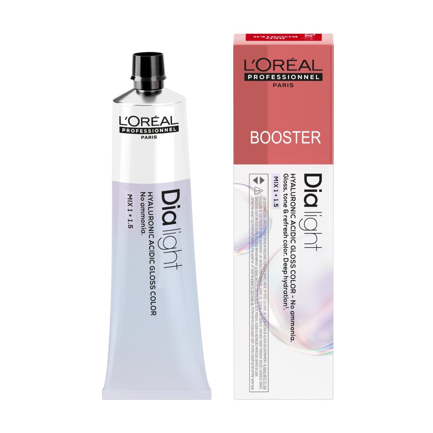 Loreal Dia Light, krem koloryzujący z kompleksem hialuronowym, booster czerwony