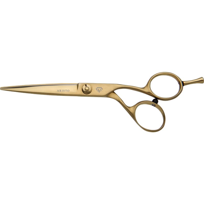 AristoCUT Ergo-Flow 5.5", nożyczki fryzjerskie, matowe złoto, precyzyjne cięcie, ergonomiczne