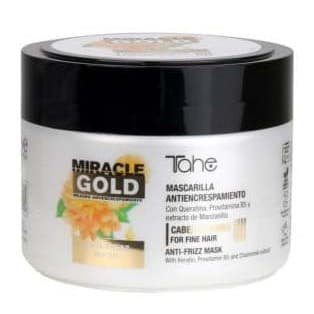Miracle Gold, wygładzająca maska do włosów cienkich i puszących się