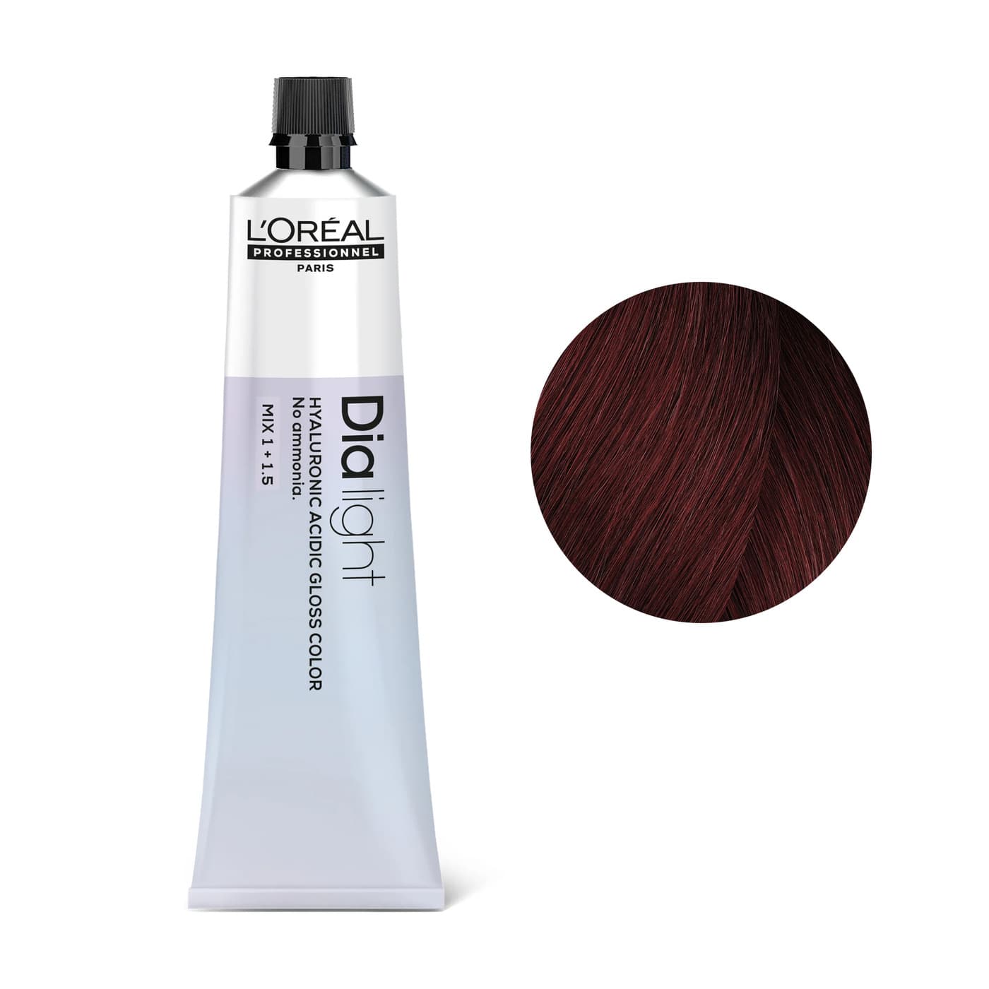 Loreal Dia Light, krem koloryzujący z kompleksem hialuronowym, 5.66