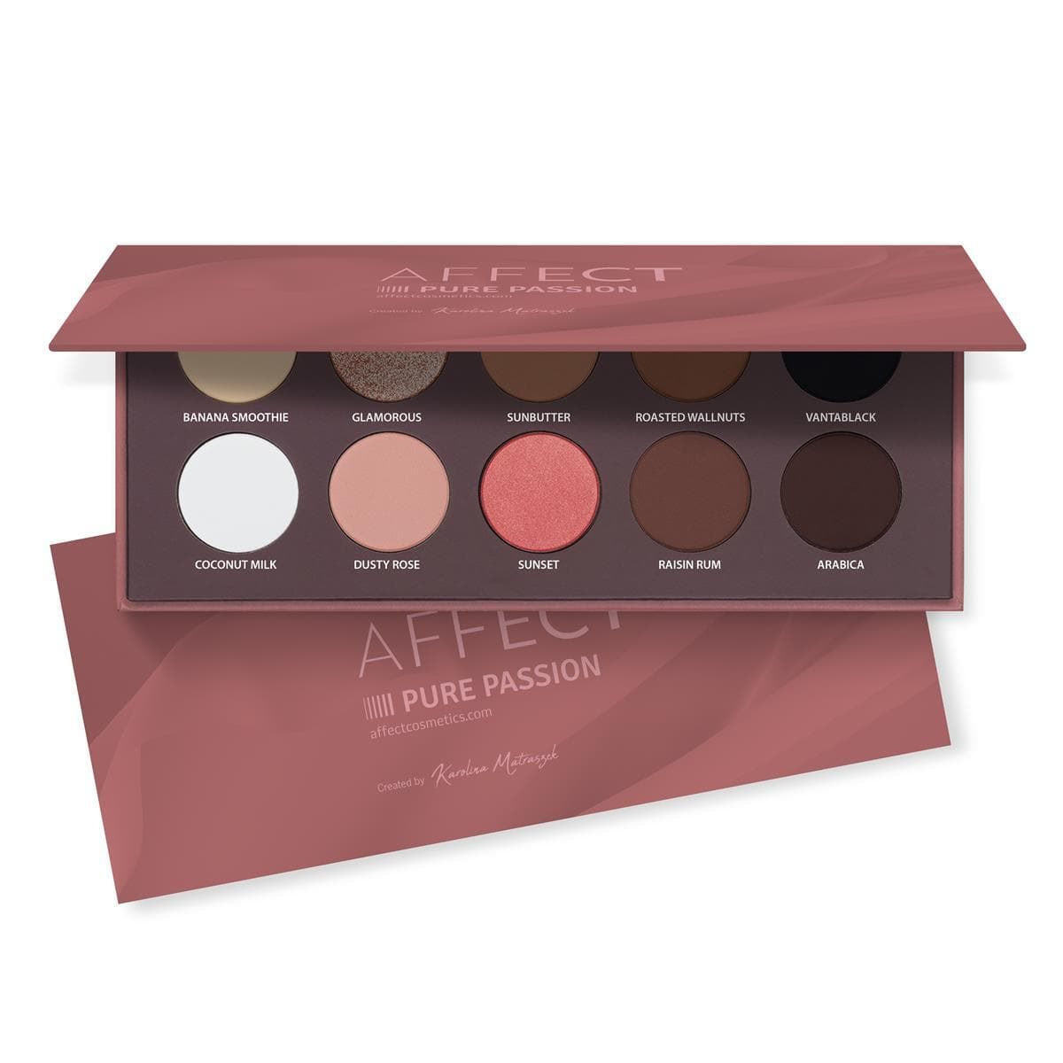 Paleta cieni prasowanych Pure Passion, 10-