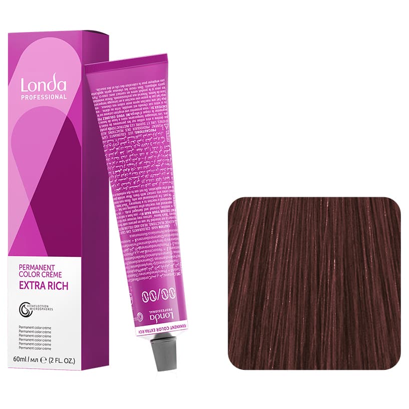 Londa Color Permanent, farba do włosów, 4/77