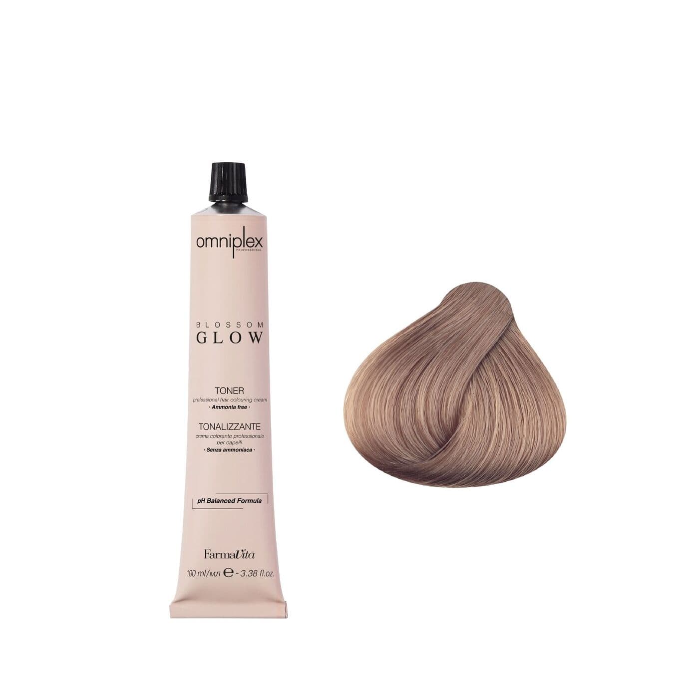 Toner Omniplex Blossom Glow Biscuit, toner do włosów bez amoniaku, ciasteczkowy