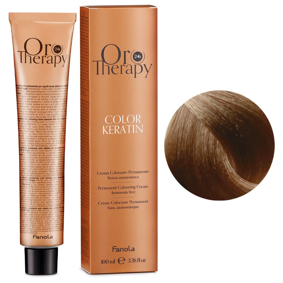 ORO THERAPY COLOR KERATIN Farba do włosów bez amoniaku - 8.00