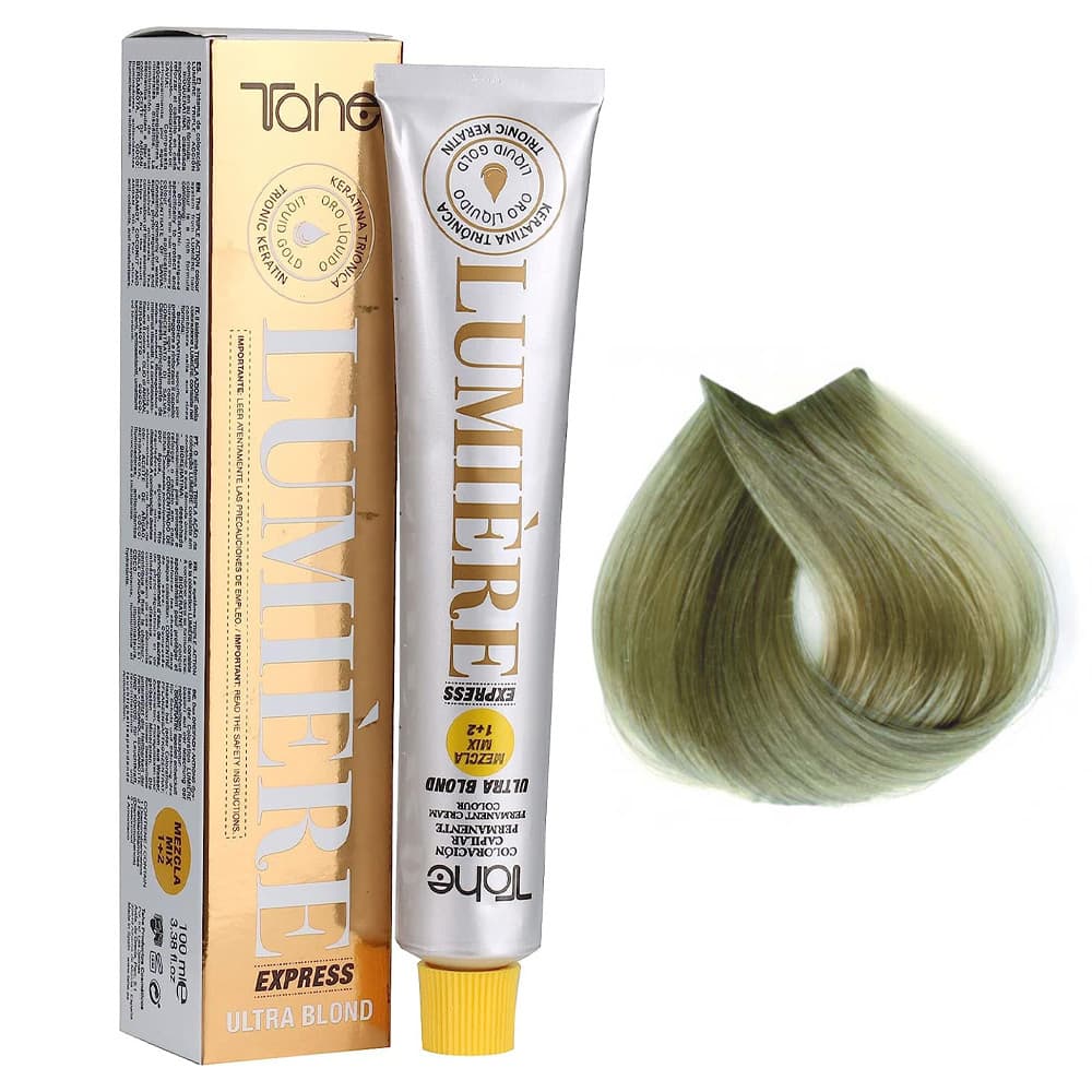 Lumiere Express Ultra Blond, farba do włosów z keratyną i olejkiem arganowym, koloryzacja trwała, 100.01