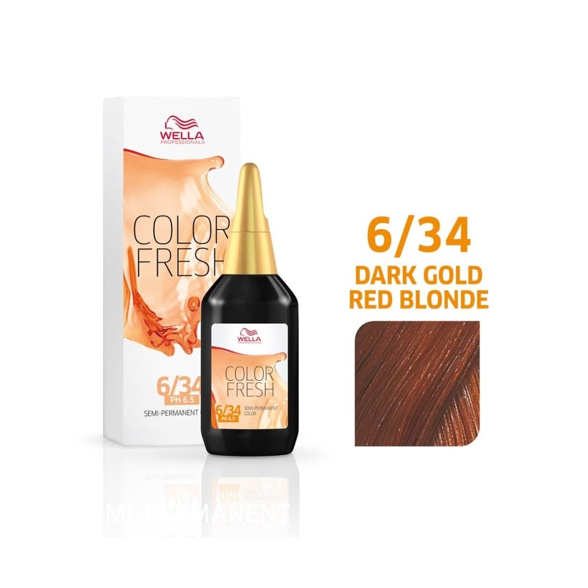 Wella Color Fresh, farba demipermanentna do włosów, 6/34