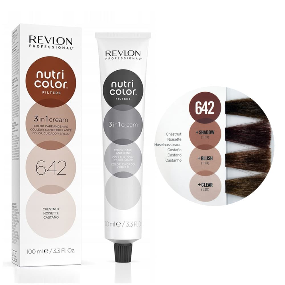 Revlon Nutri Color Filters, maska koloryzująca bez amoniaku, kasztan, tuba