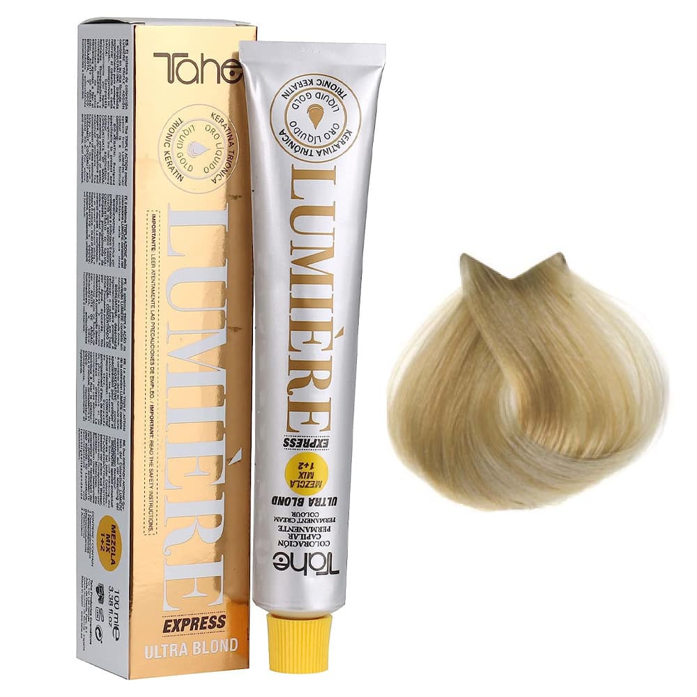 Lumiere Express Ultra Blond, farba do włosów z keratyną i olejkiem arganowym, koloryzacja trwała