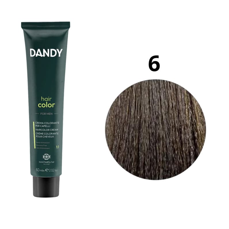 Hair Color, krem koloryzujący Cover 6, ciemny bląd