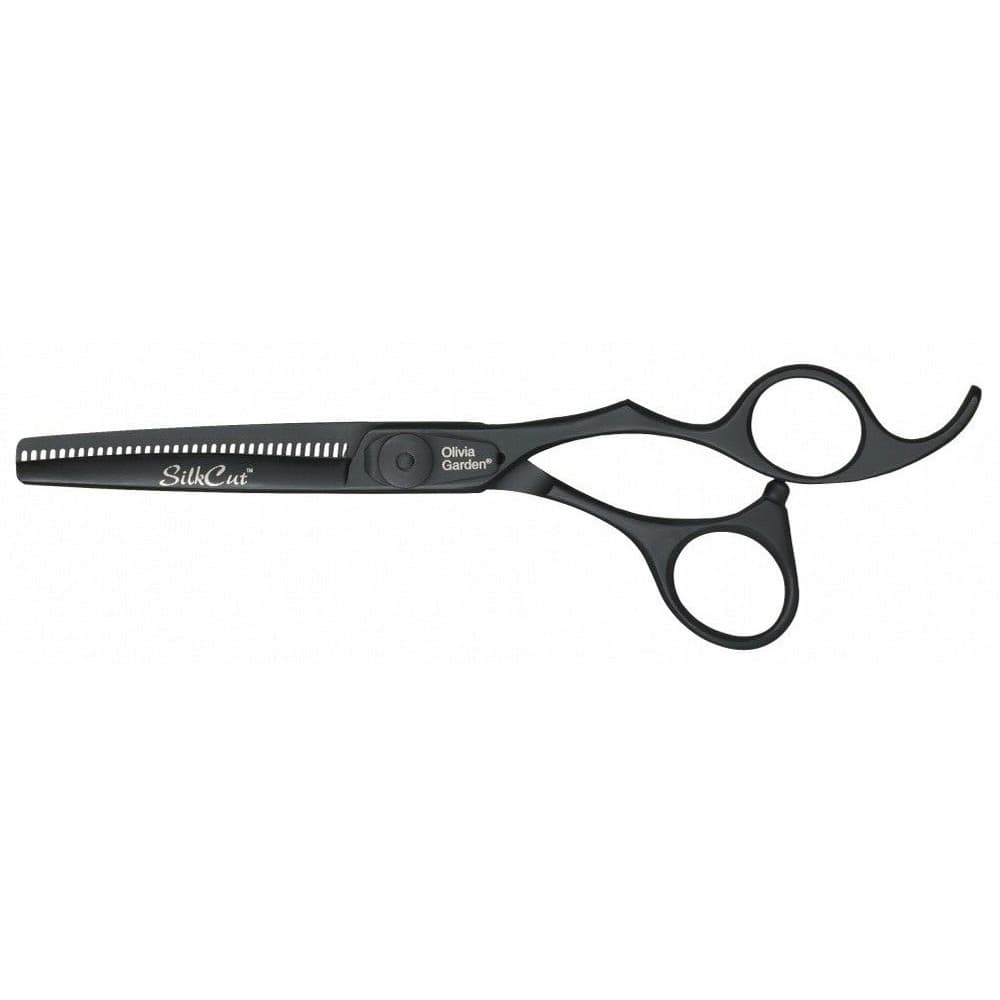 SilkCut, degażówki fryzjerskie, czarny mat, 6,35"