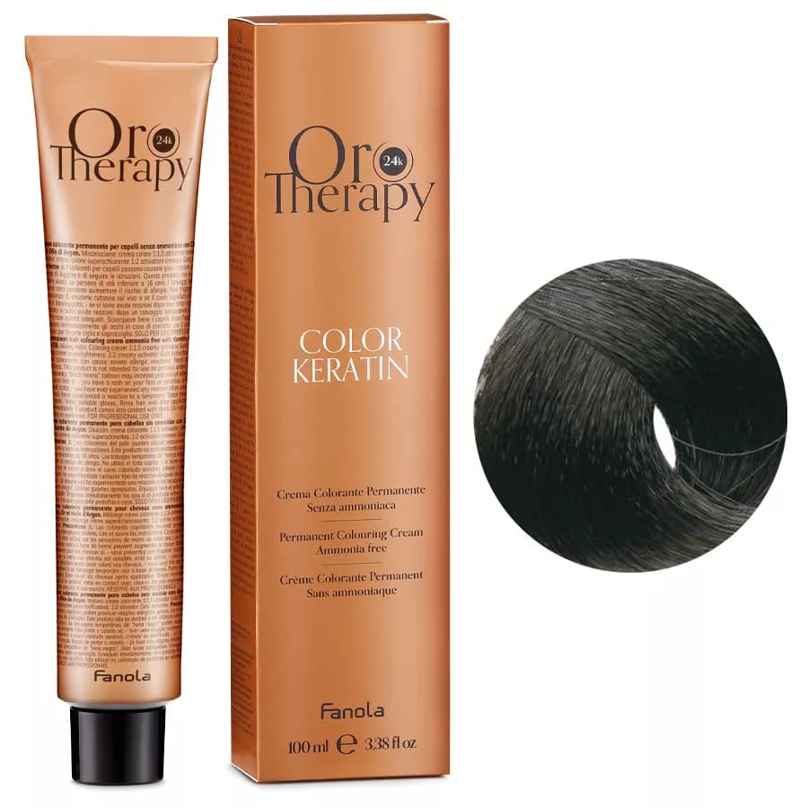 ORO THERAPY COLOR KERATIN Farba do włosów bez amoniaku - 1.0