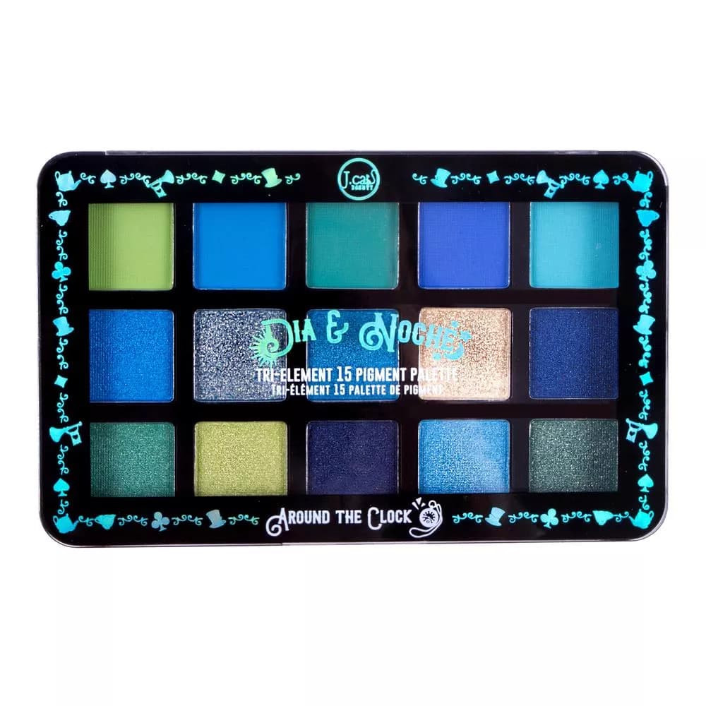 Dia-Noche Tri-Element 15 eyeshadow palette, paleta cieni do oczu, Around the clock