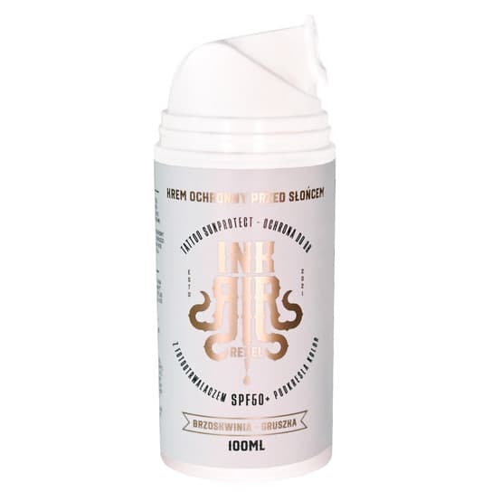 InkRebel Sunprotector, krem ochronny SPF50+, Brzoskwinia-Gruszka