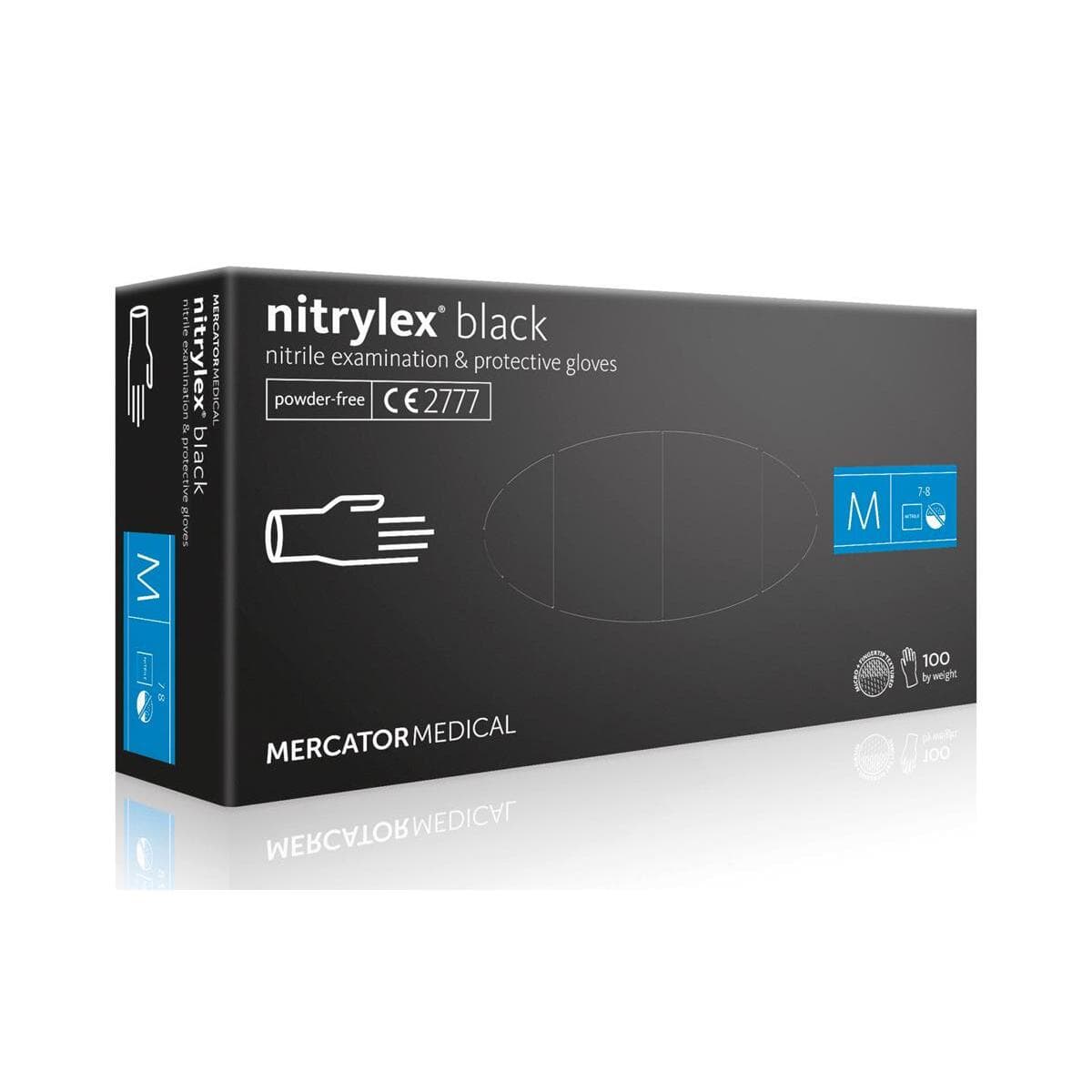 Nitrylex Black, rękawiczki nitrylowe, czarne