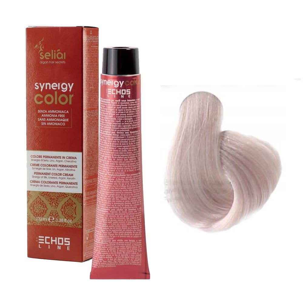 Seliar Synergy Color, farba do włosów bez amoniaku, S17.0 Super Very Light Blonde Iris
